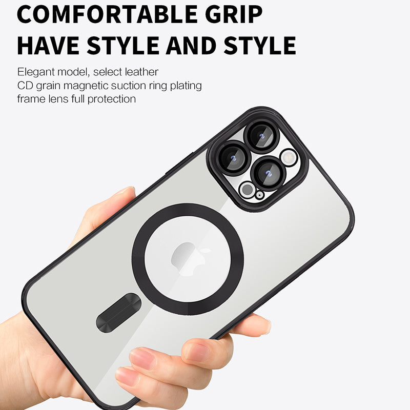Clear Magnetic Case for Samsung Galaxy S23 Compatible with MagSafe TPU PC Shockproof Phone Cover Clear Magnetic Case for Samsung Galaxy S23 Compatible with MagSafe TPU PC Shockproof Phone Cover